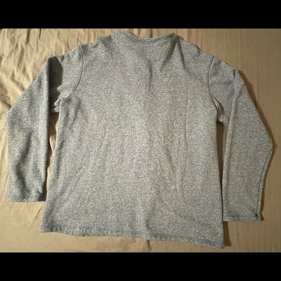 Cabelas Men's Sweater Size XL Knit Cotton Blend V Neck Long Sleeve Pullover Blue - Picture 5 of 5